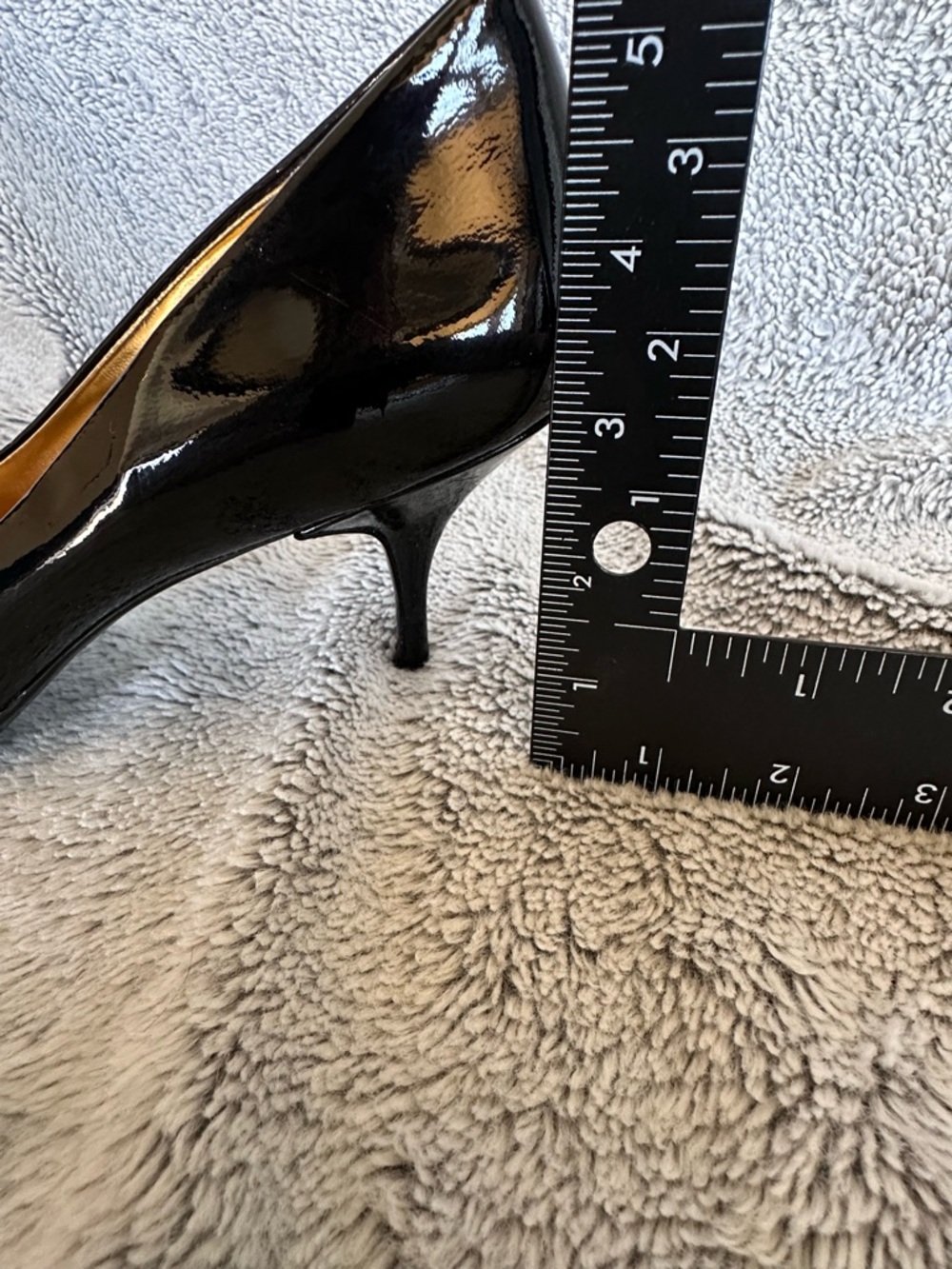 Coach Salma Black Patent Leather Pumps Heels Sz 9.5 - Picture 14 of 15